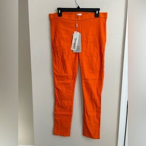 NWT Lavand Orange Skinny Leg Pull On Pants - Size XL